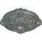 Ekena Millwork Hamilton Ceiling Medallion (Fits Canopies up to 3 3/4"), Hand-Painted Platinum, 17 3/8"OD x 1 3/4"P CM17HAPLS - alternate 4
